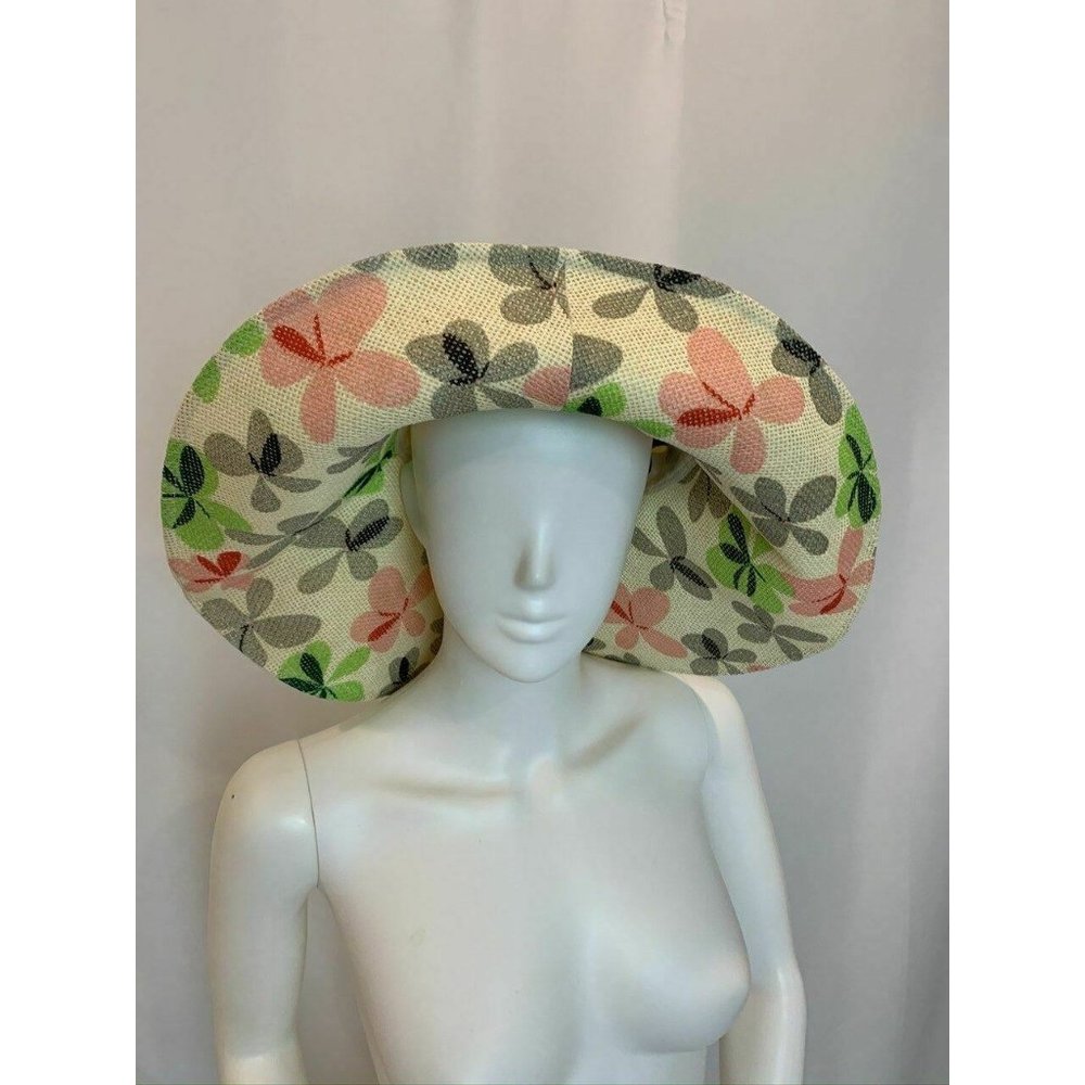 Borsalino Floppy Floral Hat